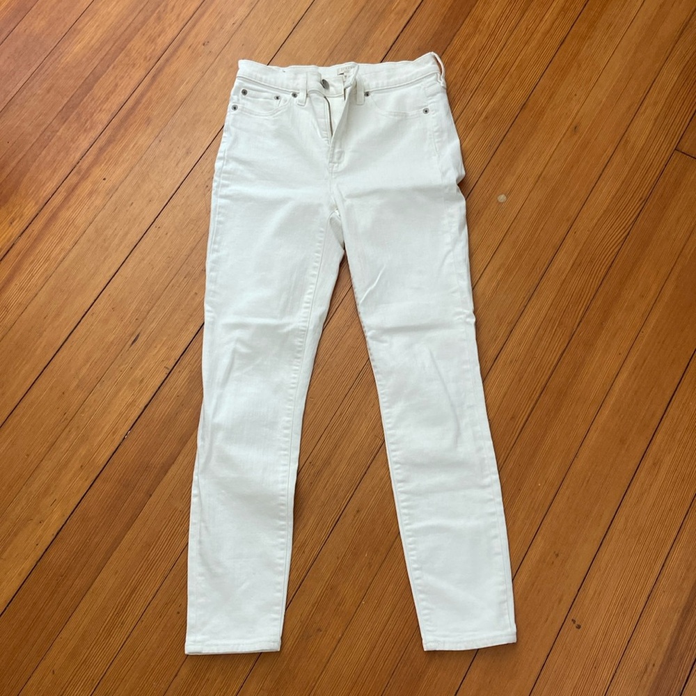 J. Crew white stretch skinny jeans (size 27)